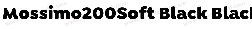 Mossimo200Soft Black Black字体转换